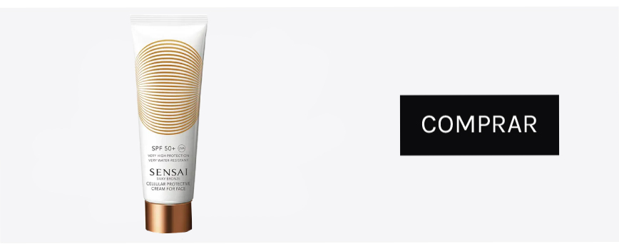  Silky Bronze Cellular Protective Cream For Face SPF50 de Sensai
