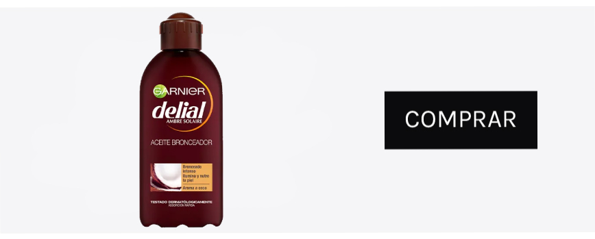 Aceite Bronceador Intenso Aroma Coco de Delial