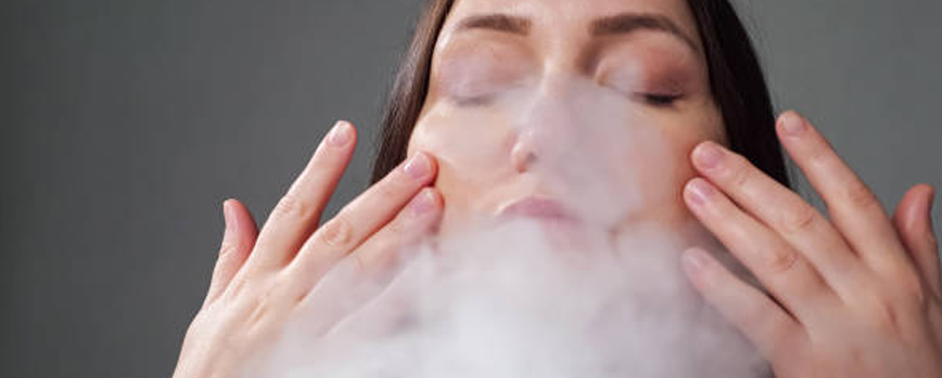 Realiza baños de vapor para los poros abiertos de la cara