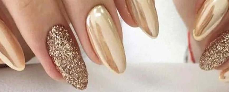 Ideas para tu manicura de color dorado elegante y atrevida. ?? | Blog  Druni