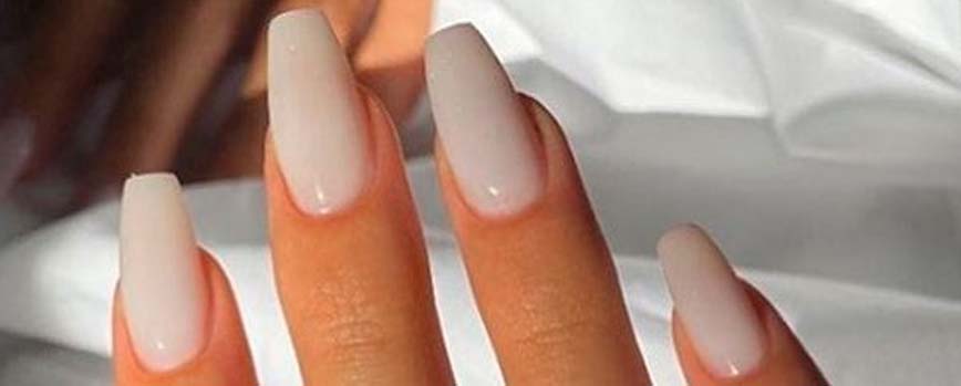 Milky nails