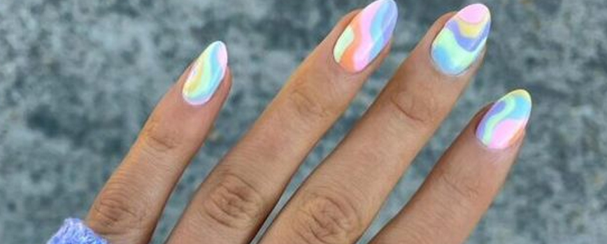 Azul pastel y otros tonos candy