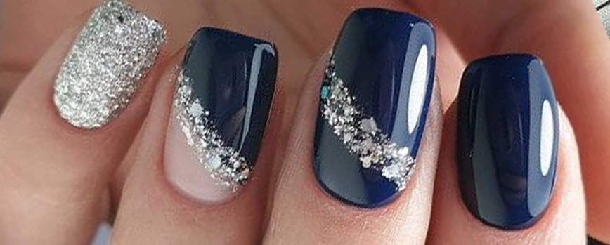 Manicura total navy blue
