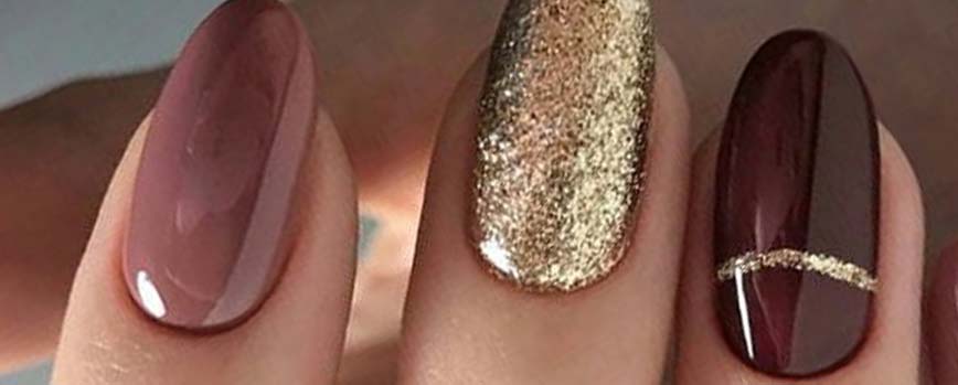 Uñas granates, ideales para navidad