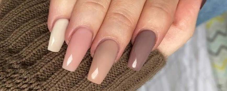 Mezcla de tonos nude