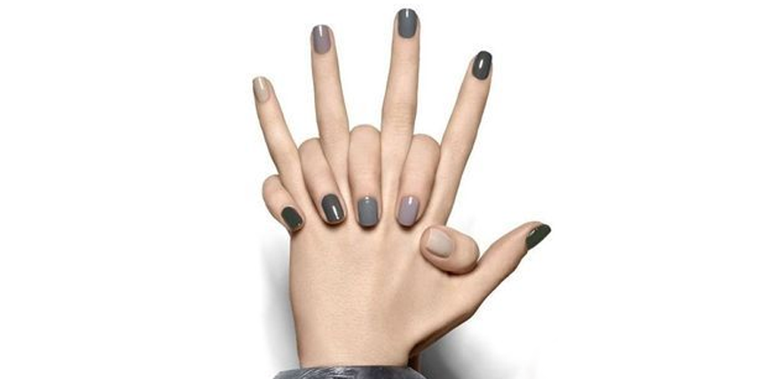 Uñas grises. Manicura elegante con un color poco habitual. 10 ideas 💅 ✓ |  Blog Druni