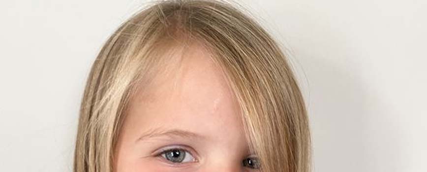 Rayas en el pelo para niños