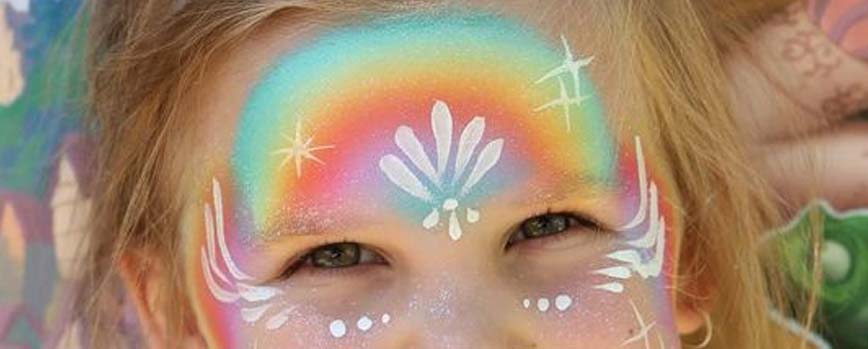 Maquillaje arcoíris Ideas para ocasiones especiales ✓ de estrella para niños Maquillaje arcoíris Ideas para ocasiones especiales ✓