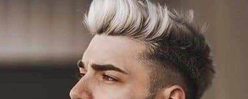 Corte undercut en pelo gris