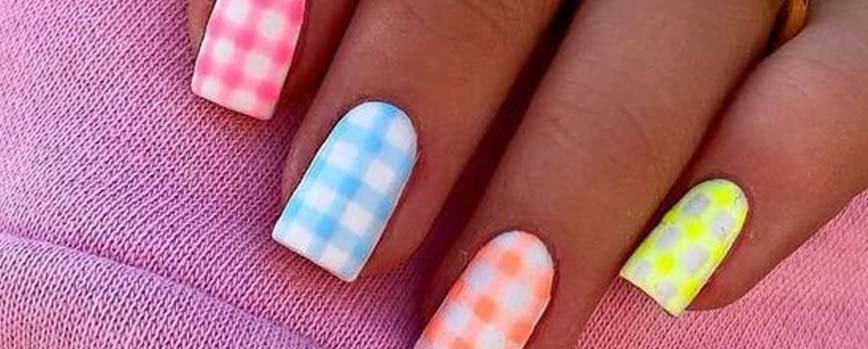 Uñas aesthetic con cuadros