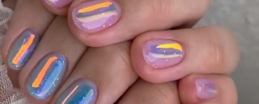 Uñas con purpurina