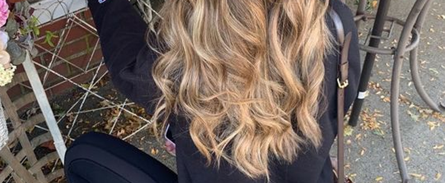 Mechas concentradas rubio dorado