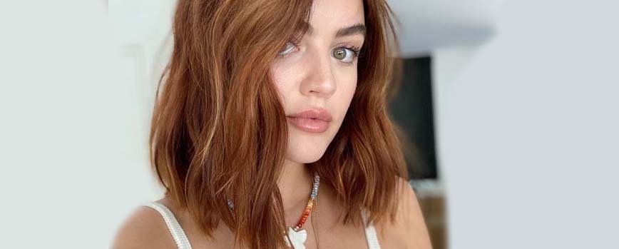 Cabello corto castaño avellana
