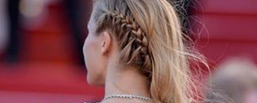 Semi recogido con trenza lateral