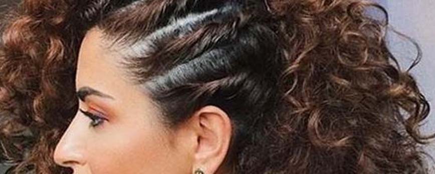 Trenza pegada a la cabeza lateral