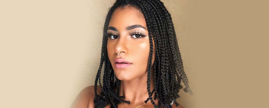 Trenzas africanas en pelo corto