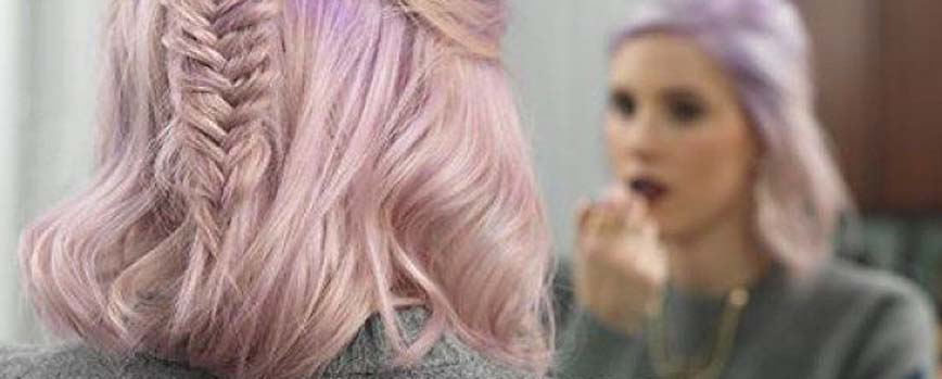 Semirecogido con trenza de espiga