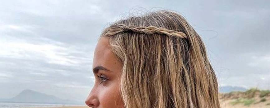 Trenzas en el flequillo