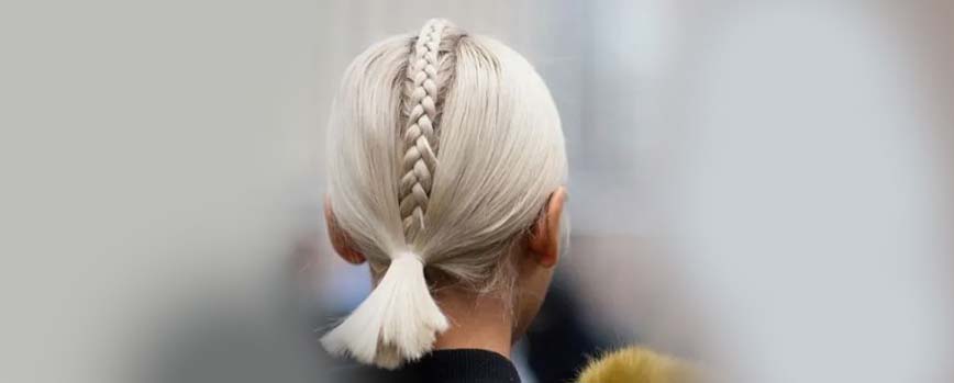 Coleta mini con trenza