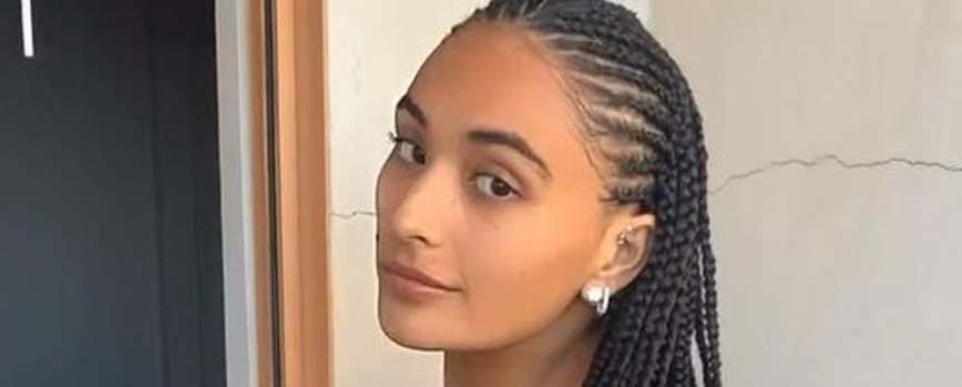 Trenzas africanas de raíz por todo el cabello