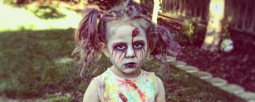 Maquillaje de zombi para niñas