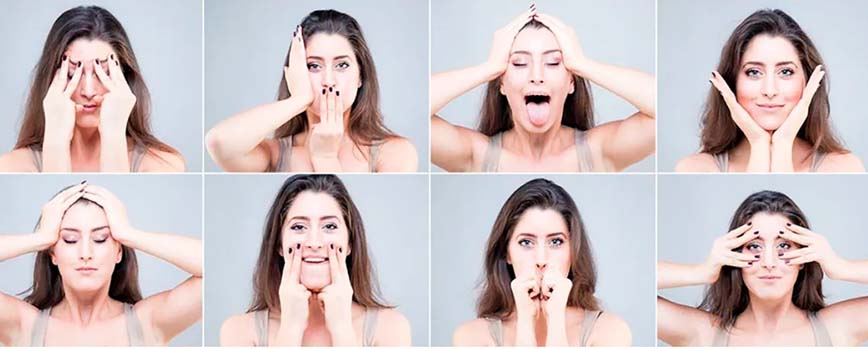 Ejercicios de yoga facial