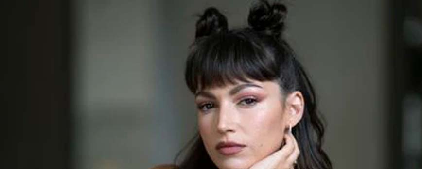 Trenzas finas con moñitos