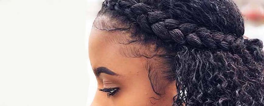 Trenza de diadema