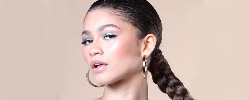 Trenza con efecto mojado