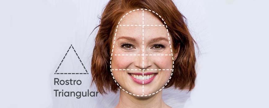 Rostro triangular en A