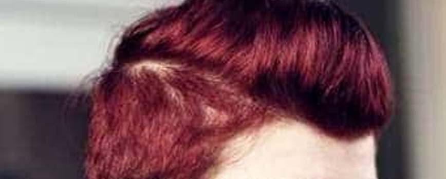 Mechas rojo oscuro para hombre
