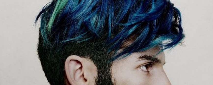 Mechas azul marino