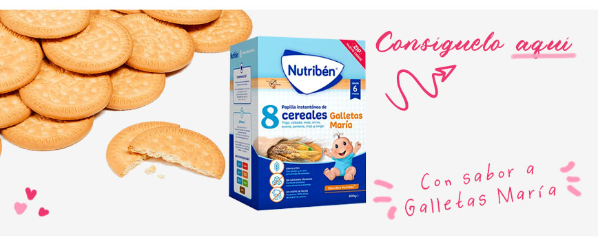 Papilla 8 Cereales Galletas María de Nutribén