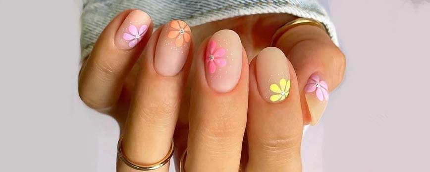 Manicura de flores