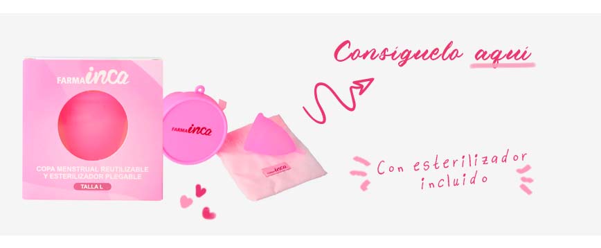Copa menstrual + esterilizador INCA FARMA