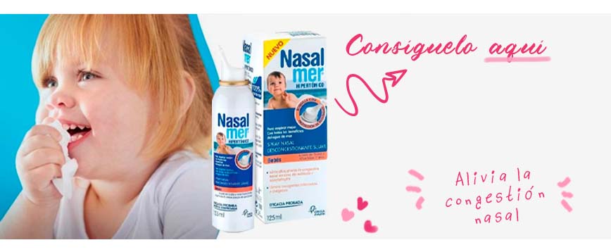 Spray nasal descongestionante para bebés de Nasalmer