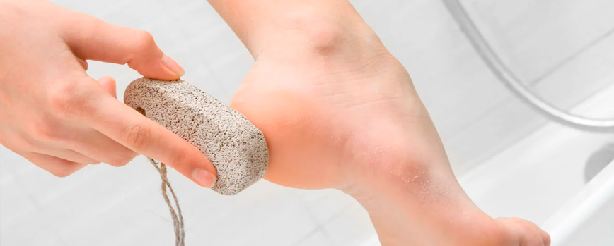 Elimina las durezas de los pies