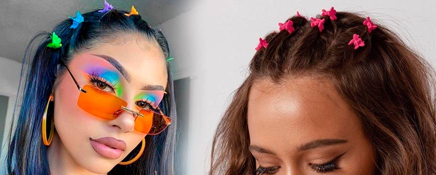 4. Falsa diadema con pinzas