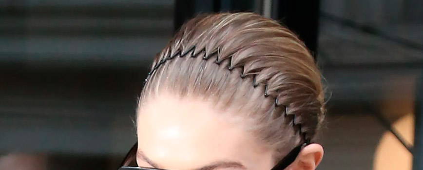 5. Diadema en zigzag