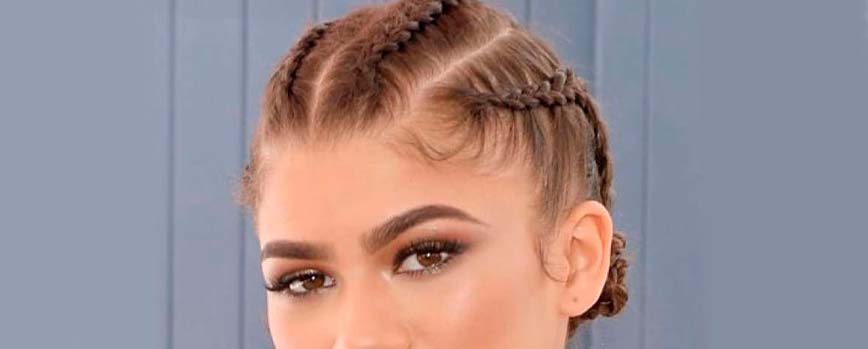 4. Mini trenzas de raíz