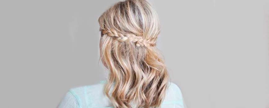 Ondas laterales con trenza:
