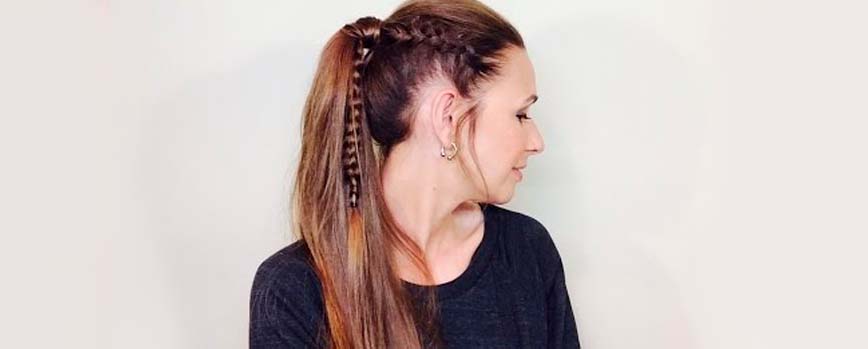 1. Coleta con trenza lateral