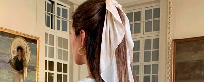 Semi-recogido chic con lazo