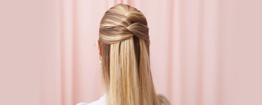Semirrecogido despeinado sin trenzas