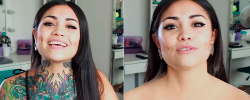 Cómo tapar un tatuaje con maquillaje recién hecho