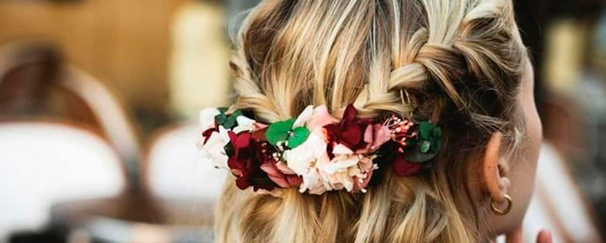 Ideas de Adornos para Pelo Corto en Bodas de Día