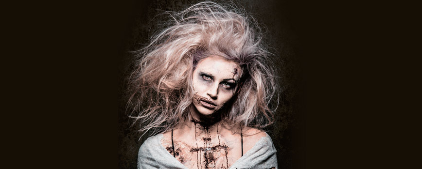 #5. Peinado estilo zombie