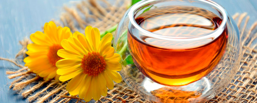 2. Infusión de caléndula para la piel