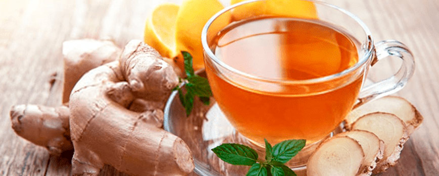 7. Infusión de jengibre