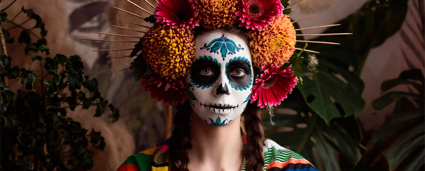 #4. Con corona de flores